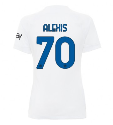 Maillot de foot Inter Milan Alexis Sanchez #70 Extérieur Femmes 2023-24 Manches Courte